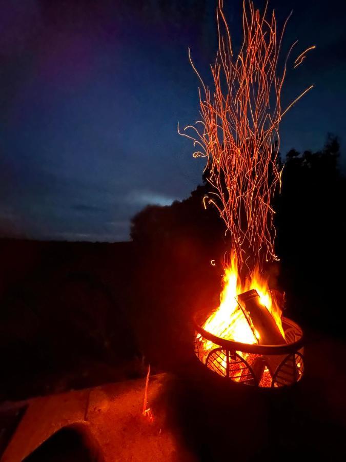 Romantic Nature Retreat, Luxury Glamping & Stargazing Views - Dragonfly Shepherd Hut Yarpole المظهر الخارجي الصورة