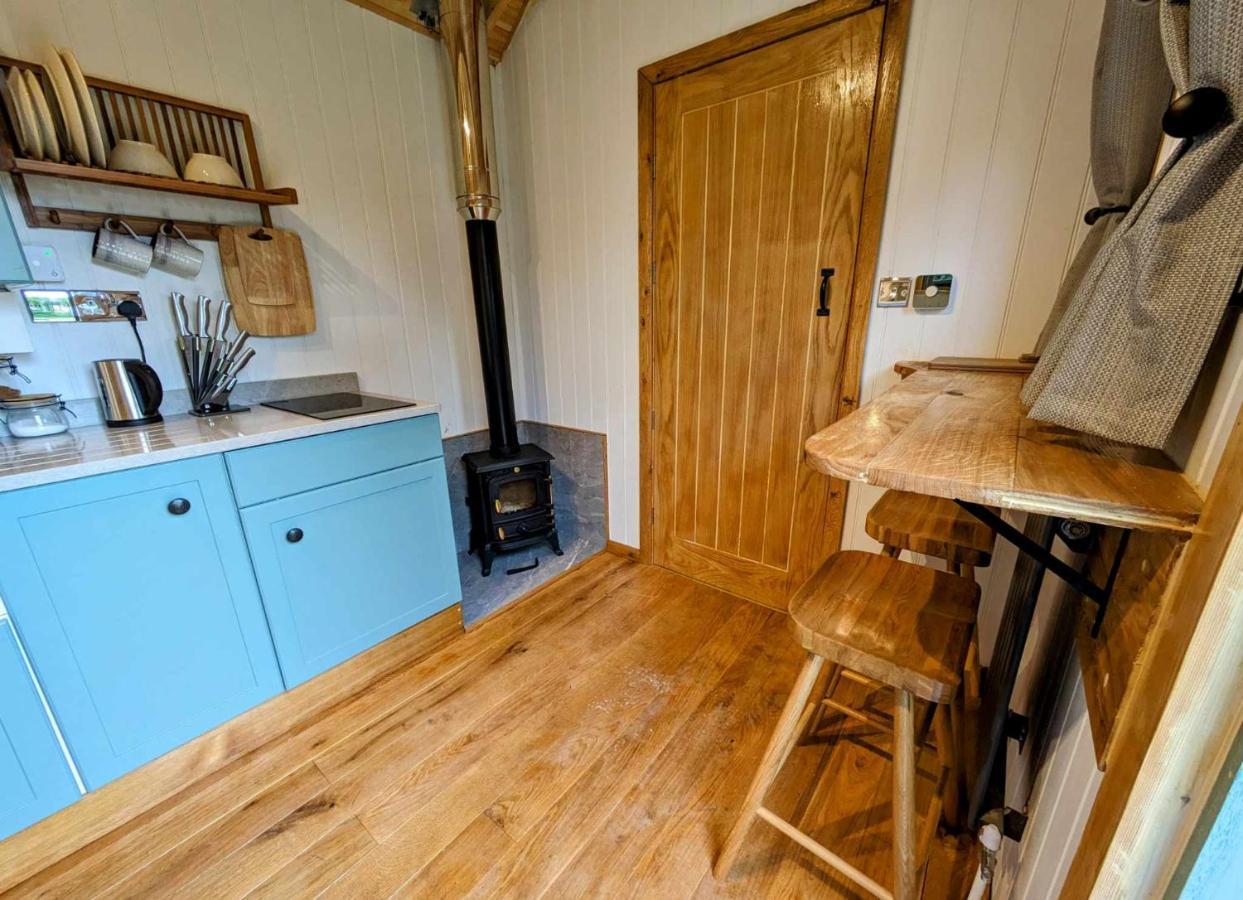 Romantic Nature Retreat, Luxury Glamping & Stargazing Views - Dragonfly Shepherd Hut Yarpole المظهر الخارجي الصورة
